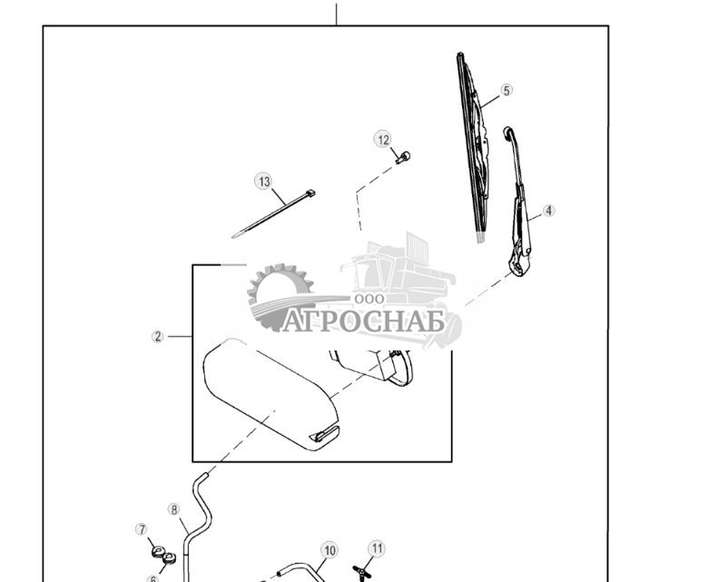 Комплект заднего стеклоочистителя - ST476488 181.jpg